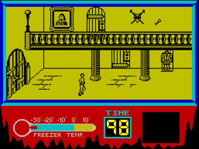 The Rocky Horror Show - ZX Spectrum game screenshot (1985) by CRL Group